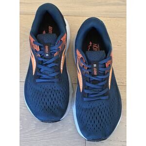 Brooks Ghost 16 Mens Size 8 D Blue Opal Orange Black Running Shoes Sneakers